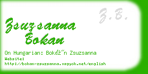 zsuzsanna bokan business card